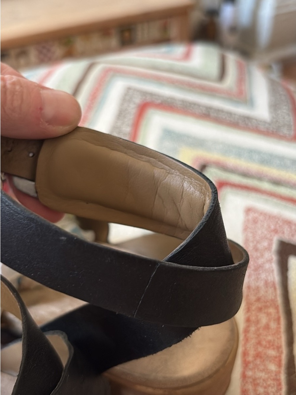 Dansko Black Leather Buckle Wedge Sandals EU 41 - Picture 2 of 8